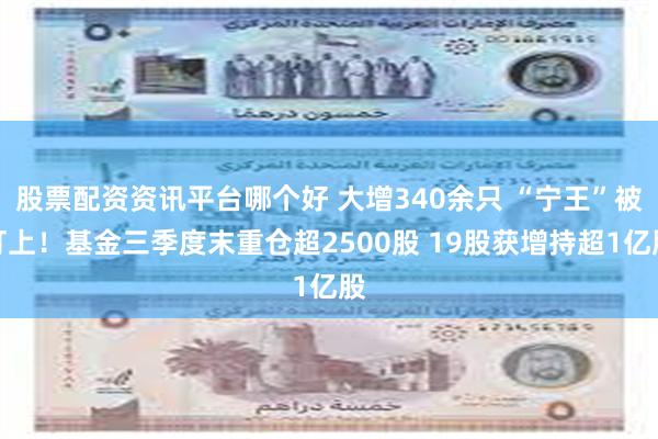 股票配资资讯平台哪个好 大增340余只 “宁王”被盯上！基金三季度末重仓超2500股 19股获增持超1亿股