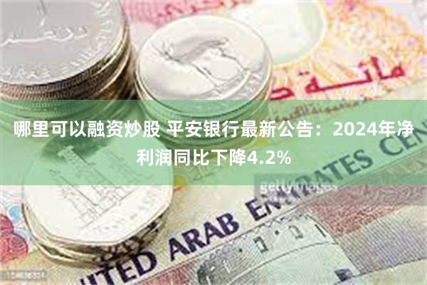 哪里可以融资炒股 平安银行最新公告：2024年净利润同比下降4.2%