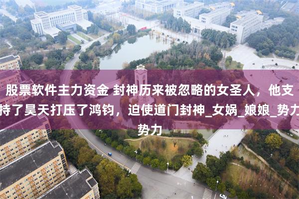股票软件主力资金 封神历来被忽略的女圣人，他支持了昊天打压了鸿钧，迫使道门封神_女娲_娘娘_势力