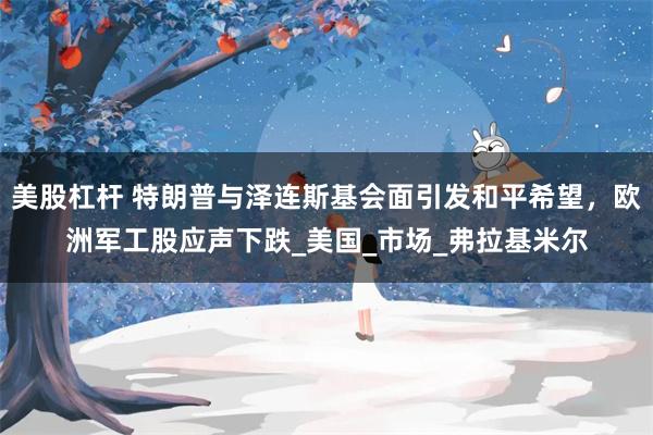 美股杠杆 特朗普与泽连斯基会面引发和平希望，欧洲军工股应声下跌_美国_市场_弗拉基米尔