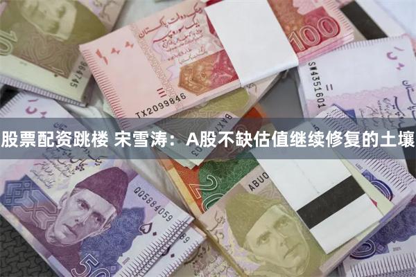 股票配资跳楼 宋雪涛：A股不缺估值继续修复的土壤